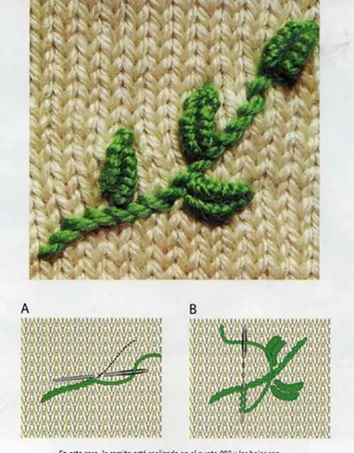 毛衣绣花图案花样简单图片简单绣花图片及花样大全