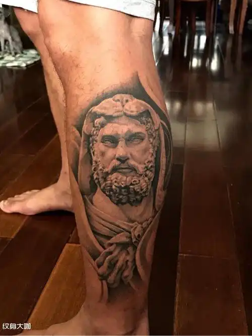 大力神 海格力斯_纹身图案手稿图片_郭洪滨的纹身作品集