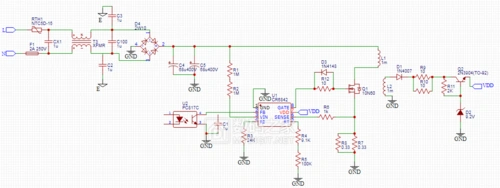 cr6842s芯片电源无输出维修实绘电路