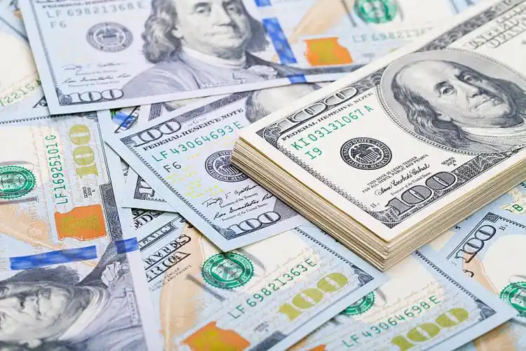 新,100美元,特写_高清图片_全景视觉