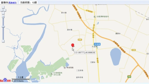 经度122度纬度41度