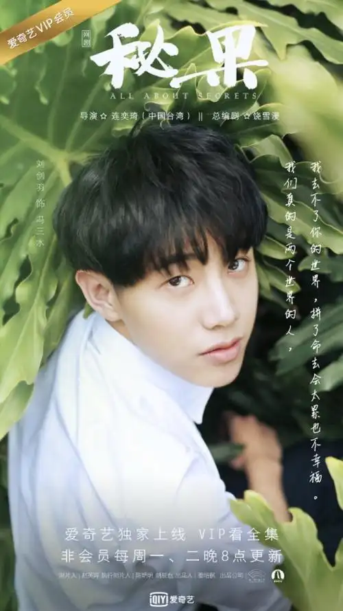 电视剧网剧《秘果》剧照 陈哲远饰段柏文 李兰迪饰于池子 刘剑羽饰冯