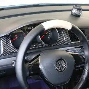适用于大众朗逸改装15-17款朗逸碳纤维内饰贴改装仪表出风口装饰