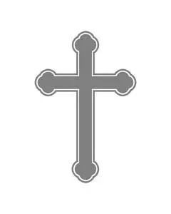 黑的基督教十字架矢量图照片