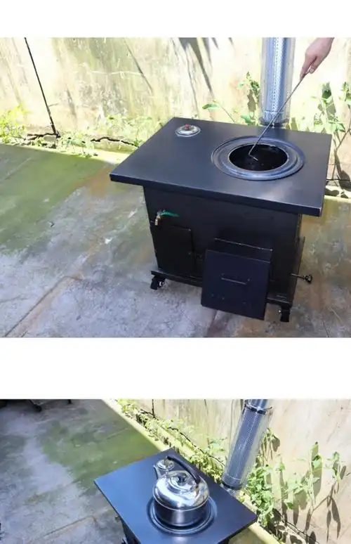 气化柴煤两用柴火具炉农村家用室内无烟移动便携烧木柴取暖柴火具灶煜