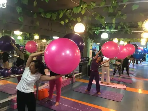 7月25日晚课瑜伽球剪影