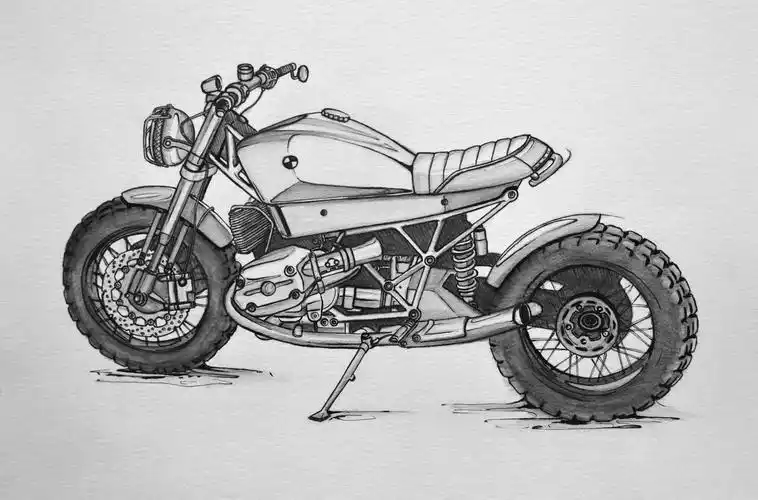 大神的小画本系列——摩托车手绘vol.