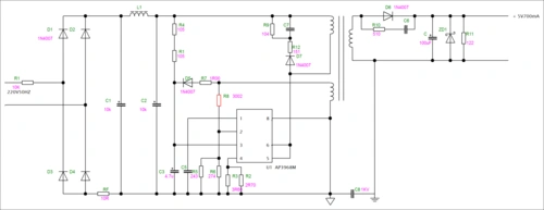 无忧文档 所有分类 工程科技 电子/电路 联想手机充电器原理图