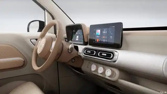 第三代五菱宏光miniev马卡龙内饰官图