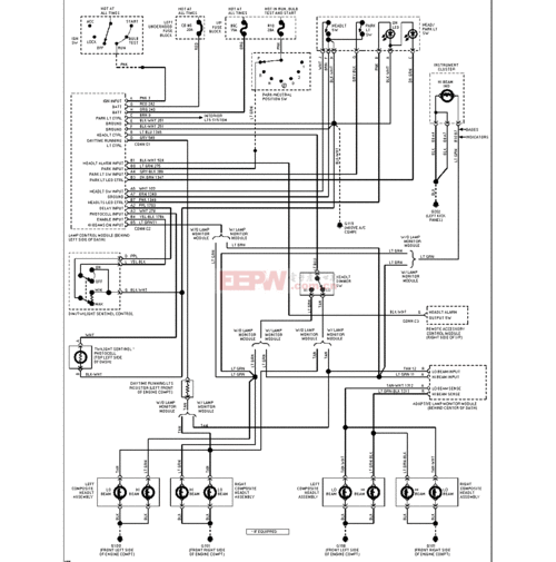 大灯电路图(带drl)