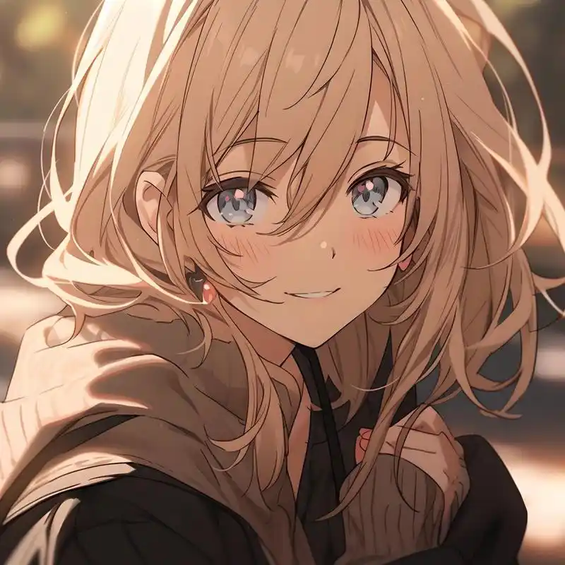 5250金发蓝瞳少女头像5250