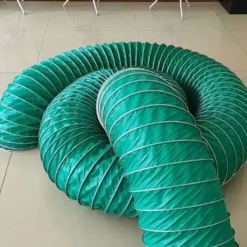 耐高温三防布通风管加厚帆布钢丝伸缩通风软管风机除尘排风排烟管