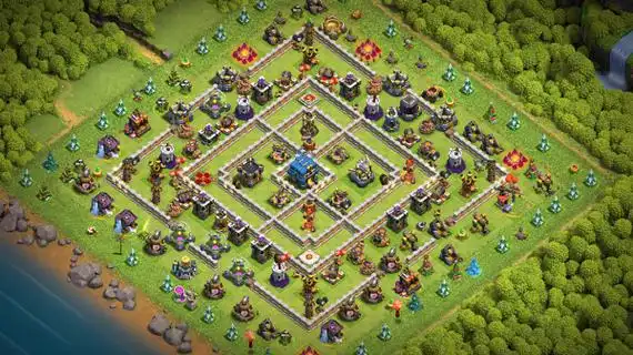 部落冲突12本最强布阵阵型复制链接2023