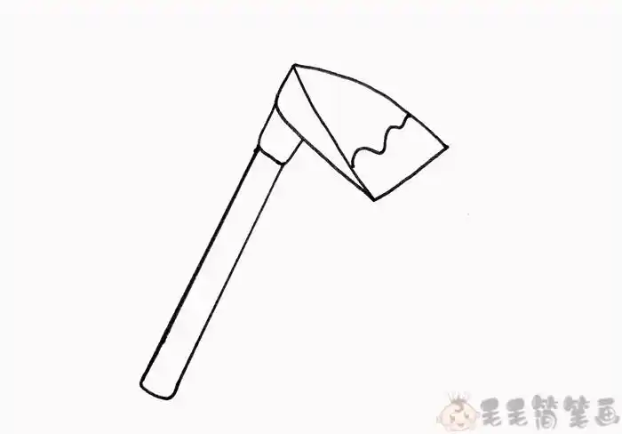 锄头怎么画常见工具简笔画