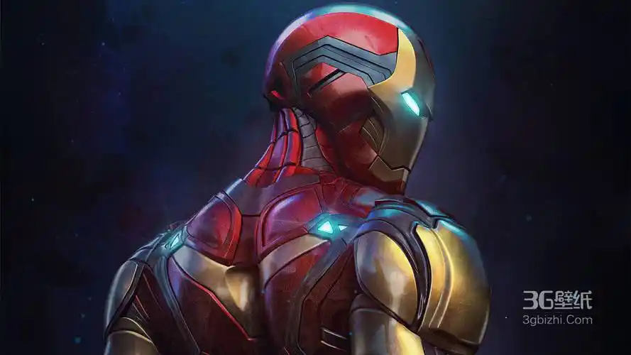 漫威超级英雄人物钢铁侠mark50纳米机甲背部特写超清4k壁纸1