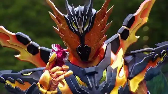 假面骑士岩浆龙并不吃瘪搭配危险扳机能一拳打败e总