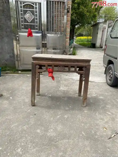 晚清民国榉木半桌尺寸904680公分榉木重实好料结实品相如图桌面不太