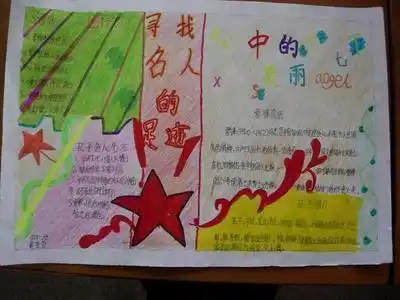 现代主要人物手抄报手抄报简单又漂亮