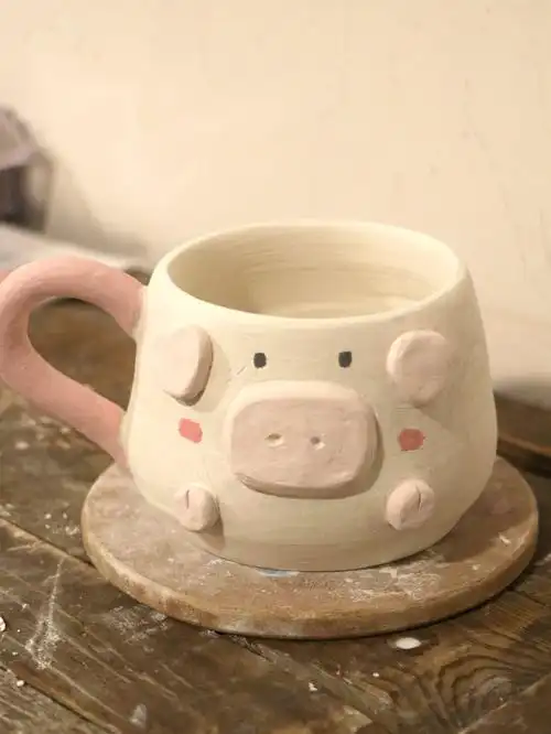小猪陶艺杯陶艺手作