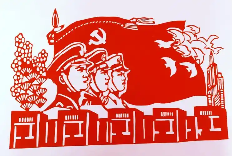 西平县第三小学 "喜迎建党100周年"剪纸作品(部分)