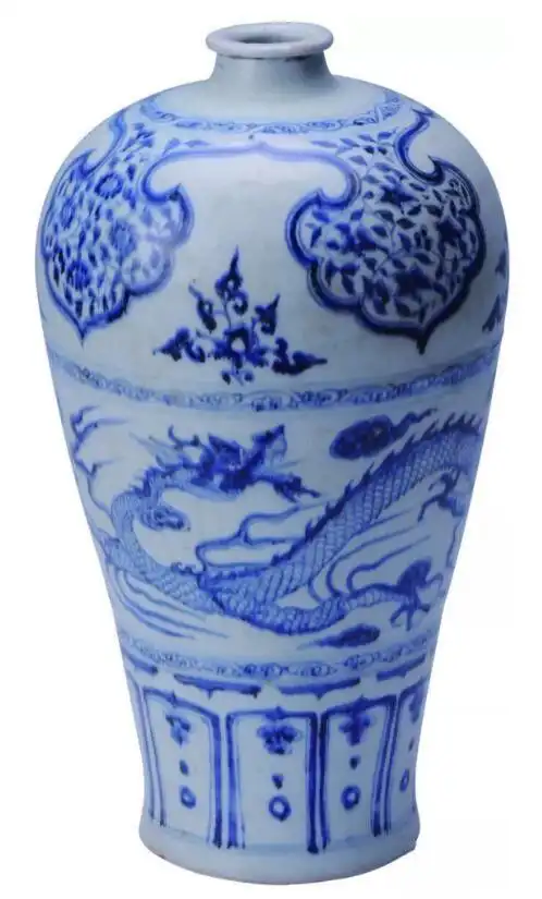 菏泽市博物馆镇馆之宝元青花龙纹梅瓶
