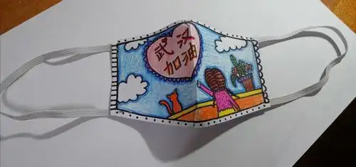 卡罗艺术疫情停课不停学—《戴口罩宣传小卫士》