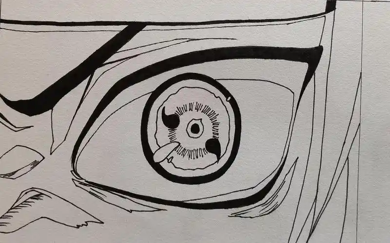 手绘动漫火影忍者写轮眼,教程超简单,一起来画画吧_哔哩哔哩_bilibili