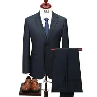 mayor雅戈尔羊毛男士西服套装大码商务职业正装西装新郎结婚礼服男