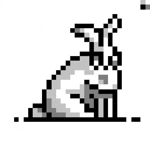 黑白四色像素画练习