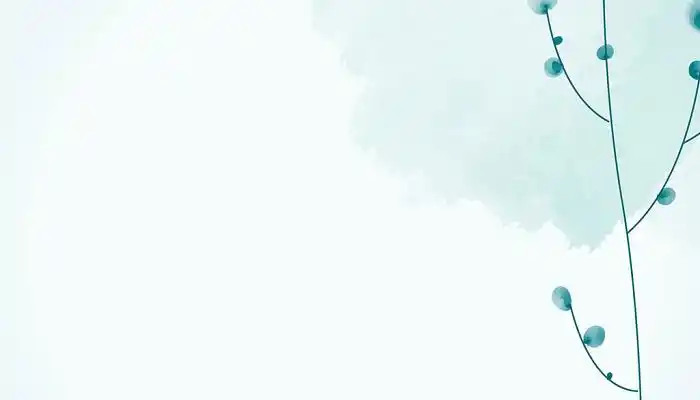 名片小清新背景淡蓝色小清新自然植物花朵花卉背景绿色小清新简约水彩