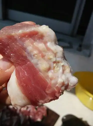 刚买的猪肉,里面一颗颗硬硬的球,是淋巴吗?还是寄生虫?