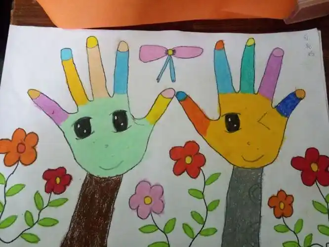 我们的手掌画!小伙伴们,快来看看吧!