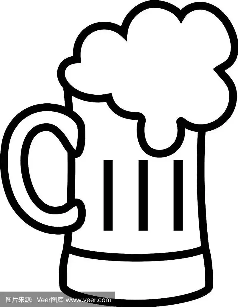 啤酒杯卡通