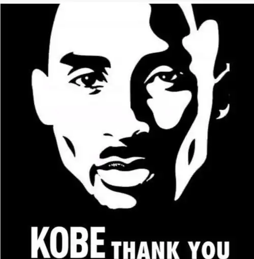 科比球鞋定制贴纸模板24号黑曼巴手绘涂鸦黑色镂空湖人队logo定制