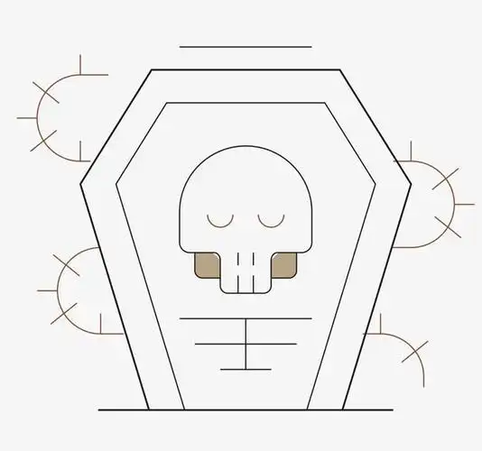 死亡图免抠矢量素材