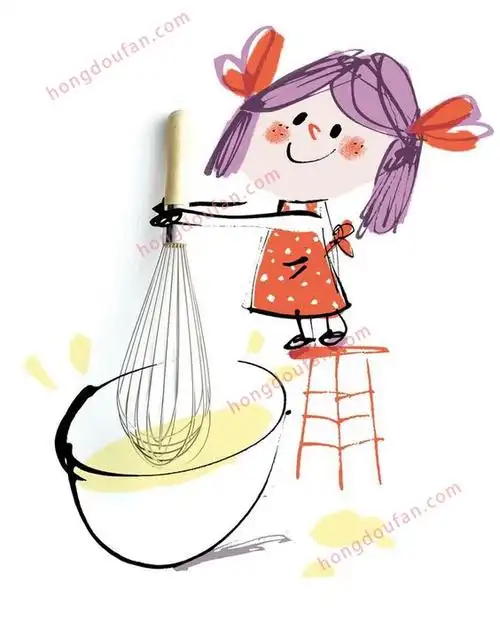 打鸡蛋做饭的小女生要如何画女生简笔画大全