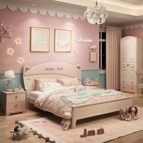 儿童童床女孩少女公主15米北欧卧室创意女生儿童床