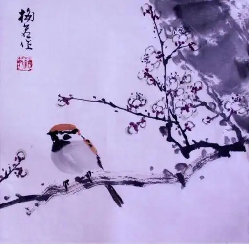 精选写意麻雀国画作品欣赏