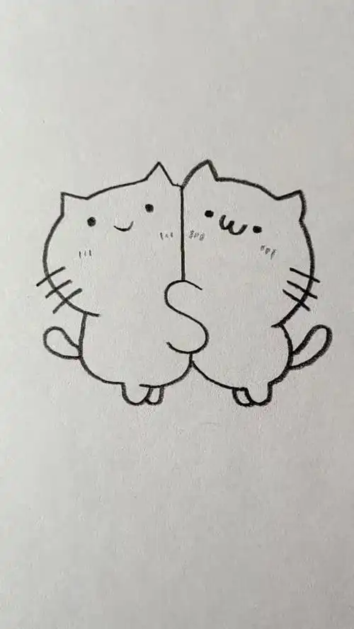 用字母s画两只拥抱在一起的小猫咪-母婴亲子视频-搜狐视频