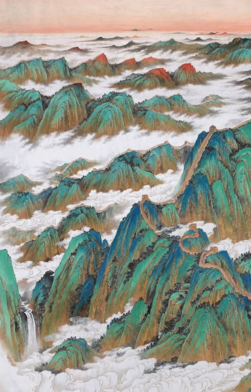 山河壮丽笔底波澜杨东平金碧青绿山水锦绣中华评述