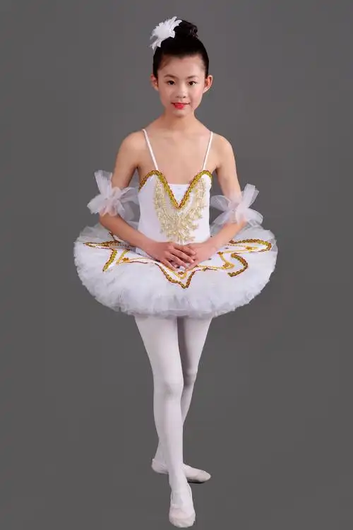 儿童芭蕾舞裙 小天鹅舞蹈 女童芭蕾表演服装 公主演出服