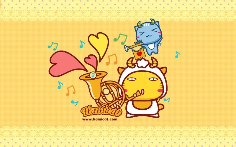 精选12星座音乐猫之摩羯座桌面壁纸图片下载