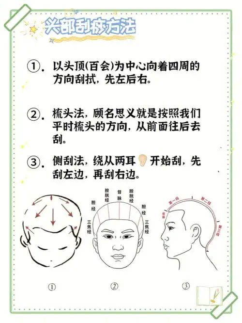 头部刮痧方法疏通经络睡眠好气色也好