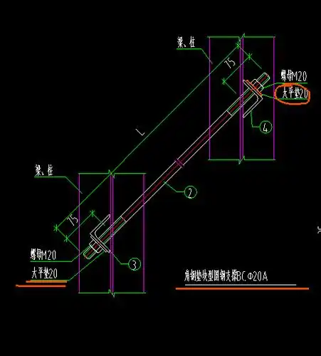 屋面水平支撑详图中画圈部分是什么构件-服务新干线答疑解惑