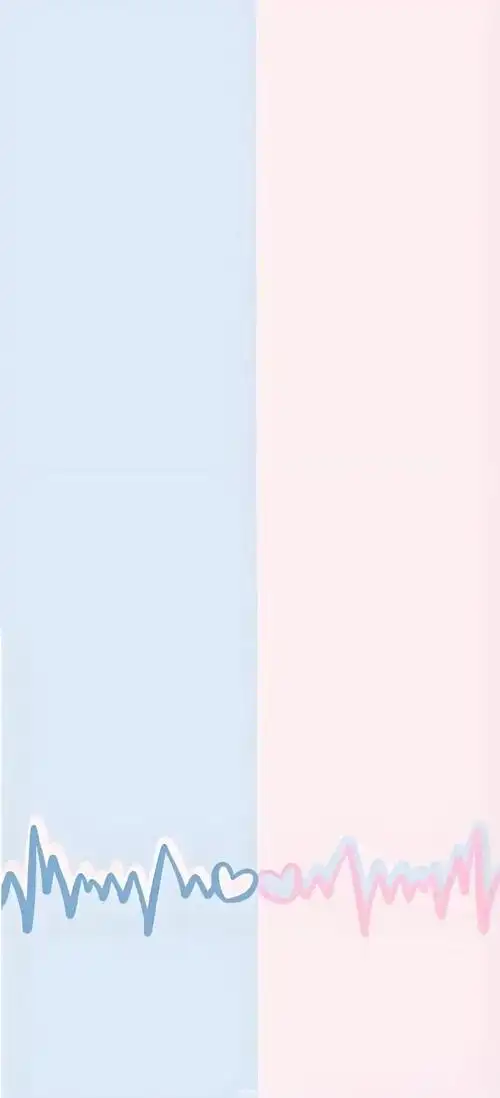 可爱分屏左右聊天背景图.