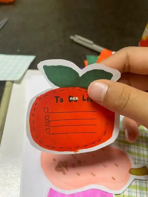自制水果便签