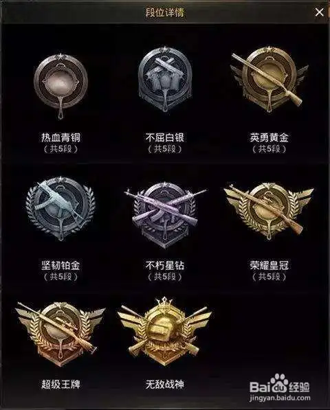 吃鸡怎么分段位