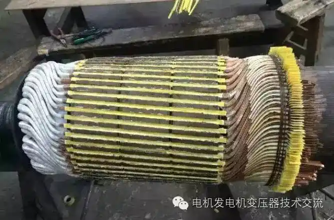 直流电机转子绕组的接线特点①单叠绕组的接线特点图2—21a所示是4极