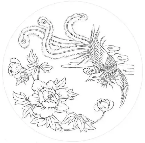 凤凰怎么画好看又简单(图文教程教你画一只白描凤凰 祥瑞美好凤凰诗词