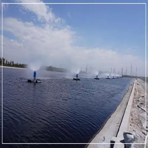 煤化工废水蒸发器高浓盐水蒸发池漂浮式雾化器